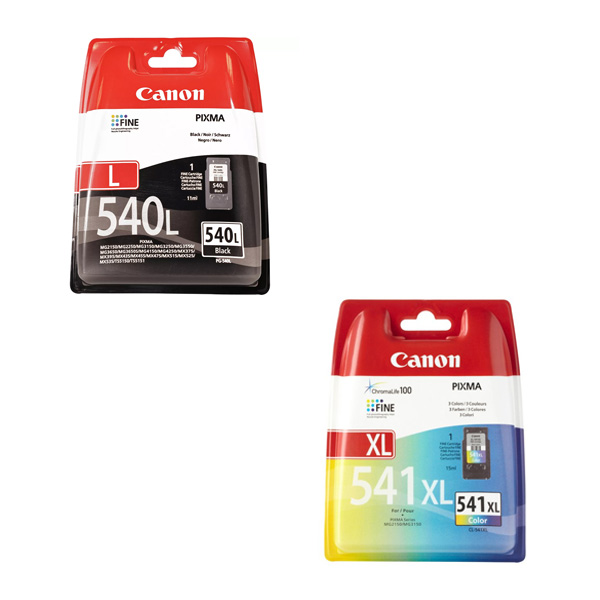 Canon PG-540L & CL-541XL & Paper High Capacity Ink Cartridge Multipack (B/C/M/Y)