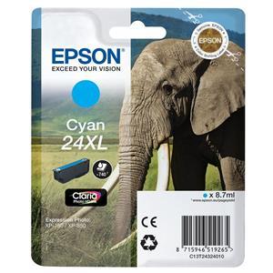 Epson 24XL Cyan Ink Cartridge 740 pages 