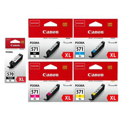 20 Cartouches Compatibles 570XL 571XL pour imprimantes Canon PIXMA PG